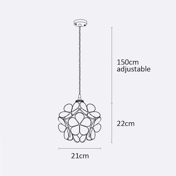 Elegant Blombladsdesign Handgjort Hantverk För Restaurang Barnrum Vardagsrum Matsal Bar Kök Sovrum Café Klubb, Spänning: 110-240V