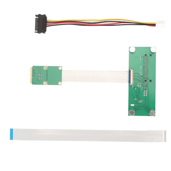 Mini PCIE till PCIE Express 8X Förlängningssladd USB Riser-kort med Magnetisk Pad Höghastighets FPC-kabel Horisontell Montering