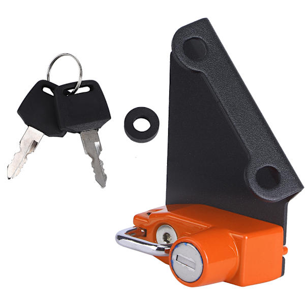Motorsykkel Anti-Tyveri Hjelm Lås Venstre Side Passer for Yamaha YZF R1m R1s R6 (Oransje)