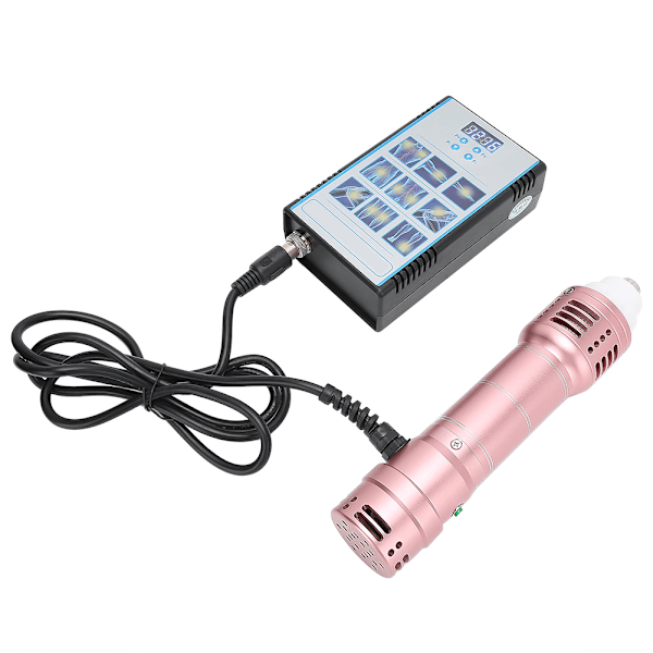 Bærbar Shockwave Fysioterapi Instrument Smertelindring ED Behandling Terapi Maskine Rosenguld UK Stik 100-240V