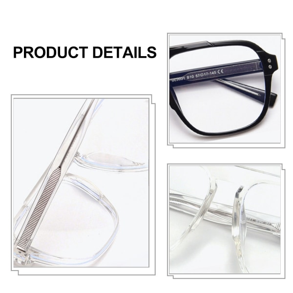 Koreansk versjon av motetrenden med dobbeltstrålende flate briller,