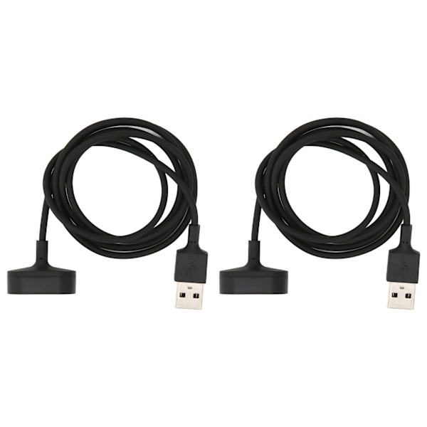 2 stk USB klokke ladekabel Magnetisk 1 meter ladekabel Universal for Fitbit Inspire for Inspire HR