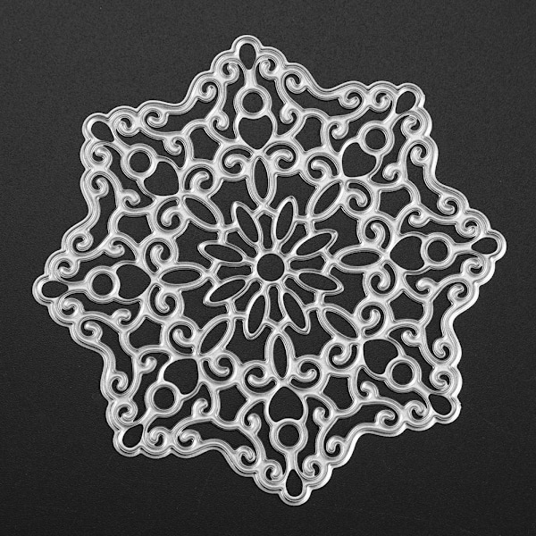 1 stk. Nytt Kulstofstål DIY Papirklipningskort Skæredør Embossing Håndværk Blomst Ramme (075)