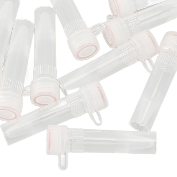 500 st Microcentrifugrör Professionella Genomskinliga Polypropylen 1,5 ml Centrifugrör med Snäpplock för Laboratoriematerial Platt Botten