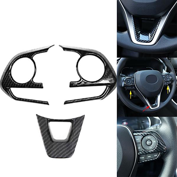 Kolfiberrattens Växelspaks Dekorationer Passar för RAV4 2019 2020 Tillbehör