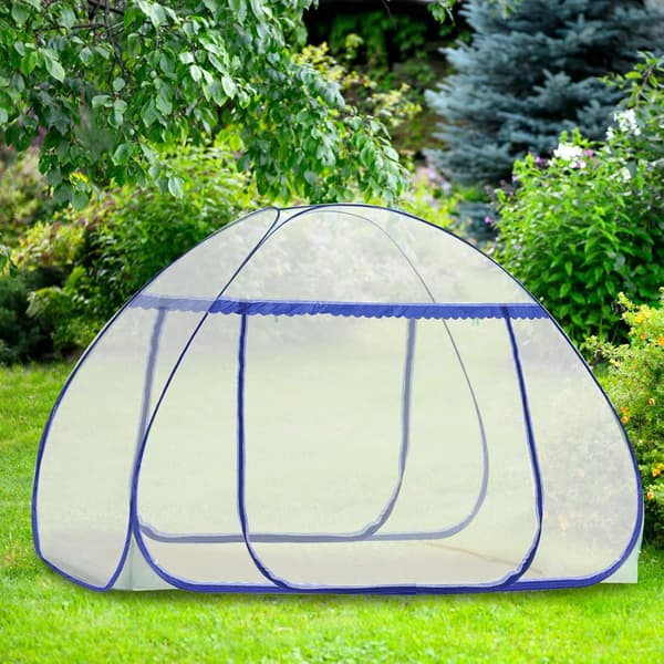 Foldbart Design Sengehimmel, Pop Op for Nem Opsætning, Åndbart Polyester Mesh, Vaskbar og Bærbar til Indendørs og Udendørs Brug (180*200*150CM)