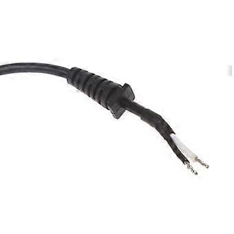 Vinkelret til han-strømkabel, 18AWG 5,5MM x 2,1MM han til han stik patch ledningsadapter sort
