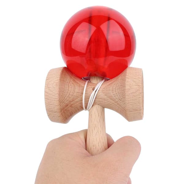 Ferdighetsutviklingsleke for kognitiv trening, slitesterk design Kendama med snortether, sikkerhetsførst konstruksjon, solid treball- og koppspill for