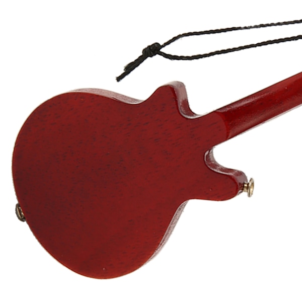 Miniatyr Elektrisk Gitarr Modell Utsökt Trägitarr Ornament för Musikfestival Bröllopsfest Dekoration 08