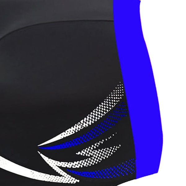 Män Badbyxor Snabbtorkande Stretch Andningsbar Slim Fit Knytband Modetryck Män Badkläder för Simning Mörkblå L (40-80kg / 88.2-176.4lb -)