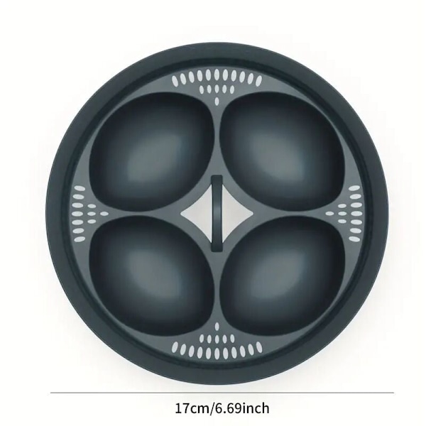 Non-Stick 6-Tallriksställ För Bekväm Servering, Elegant Multifunktionell Äggkokarinsats, Tillverkad i USA, Kraftig Plast, Lätt Att