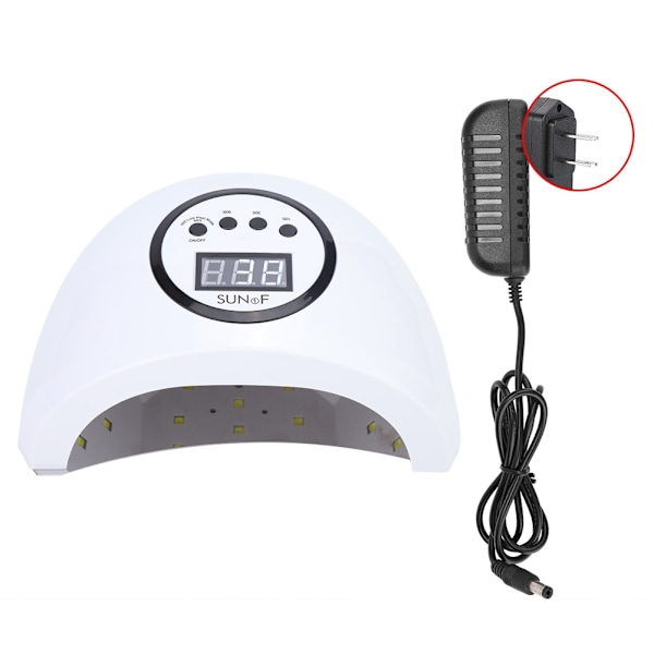 48W LED Nagellampa Gellackstorkare Snabb Torkande Nagelkonstmaskin 100-240V (EU-kontakt)