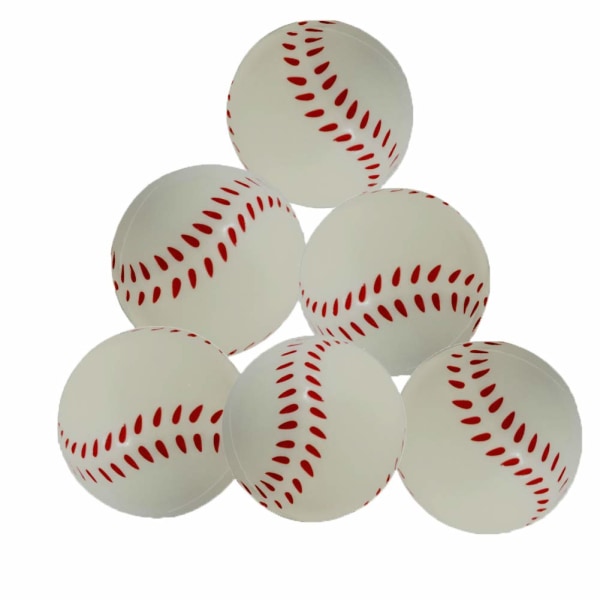 6 Pack 6.3cm Diameter Sponge Baseball, Foam Sponge Soft Ball