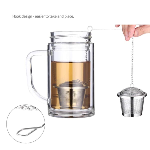2 Premium teboldssi-infusere i rustfrit stål - 2\" størrelse m