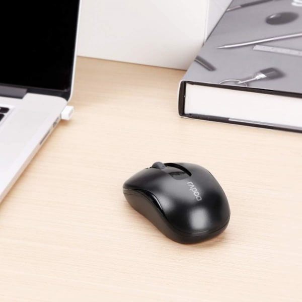 Alsidig trådløs Bluetooth-mus, genopladelig med Smart Flying Scroll, multi-enhedsforbindelse for problemfri skift, soft touch-finish