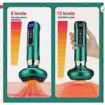 Elektrisk Koppningsterapi Set Sugkopp Kropp Anti-Celluliter Skrapmassage UK
