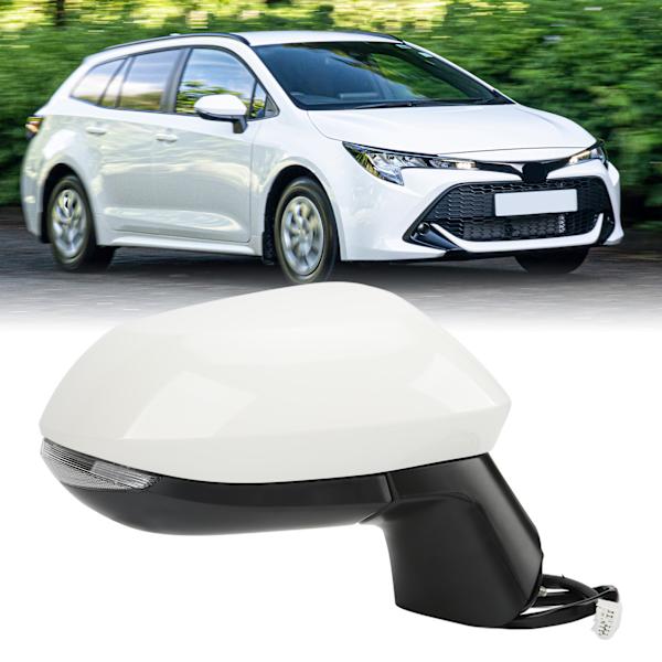 Super White Power Oppvarmet Sidespeil med Blinklys for Corolla E210 2020‑2022 Høyre