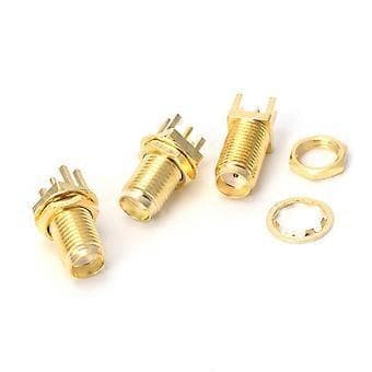 10 stk. Endestykke til Launch PCB Mount SMA Hun Jack Lige RF Konnektor Adapt Andet