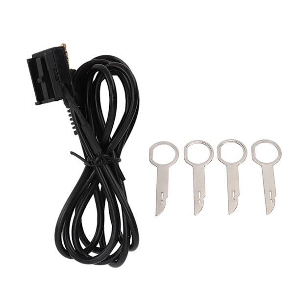 3,5 mm lydinngang Aux-kabeladapter med 4 fjerningverktøy, erstatning for Ford Fiesta Mondeo Focus MK2 Transit Fusion