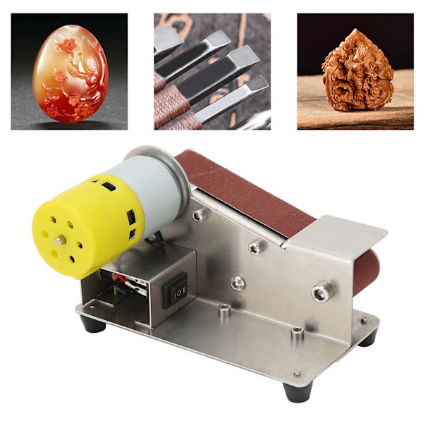Mini-hihnasahvi Sähköinen DIY-kiillotus- ja hiontakone Teroitin Hiomakone AC110‑240VUS-pistoke 795（150W）