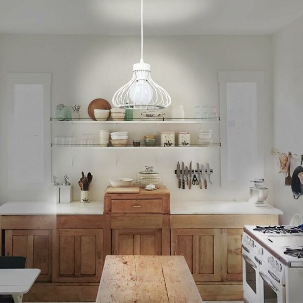 Lyxig belysning för lampskärm i rostfritt stål, diamantlampskärmdesign med nordisk design, industriell lampskärm, lätt att rengöra lampskärm, snabb