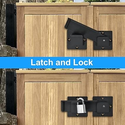 7.  5\" Flip Gate Lås med hengelåshull 2-pakning, 4 mm Heavy Dut