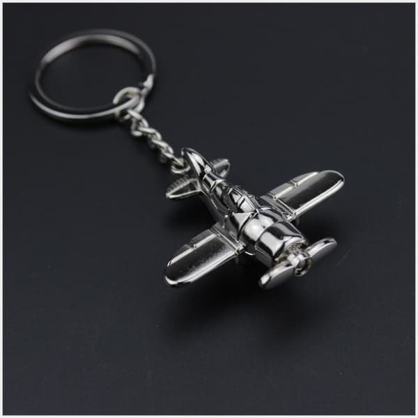 Fighter Plane Model Nyckelring Nyckelring Metall Cool Bilnyckelring Ha