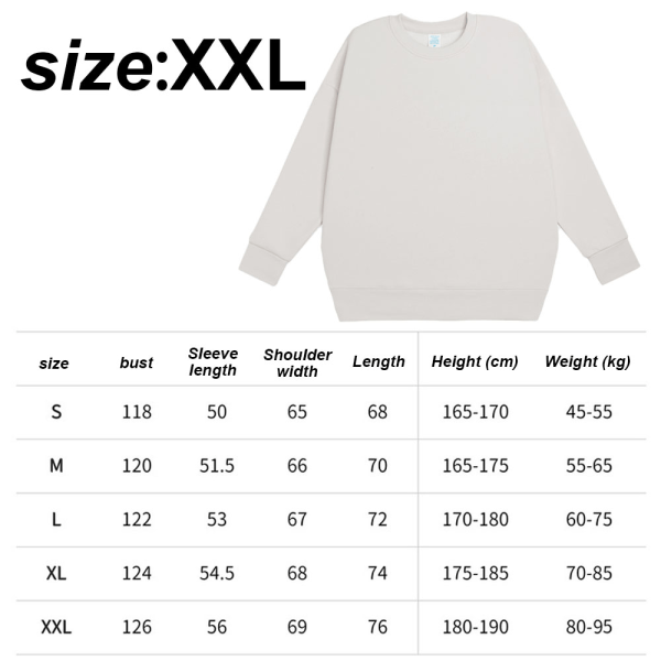 Wool Round Neck Sweatshirt Thick Loose Soft Pullover Sweatshirt