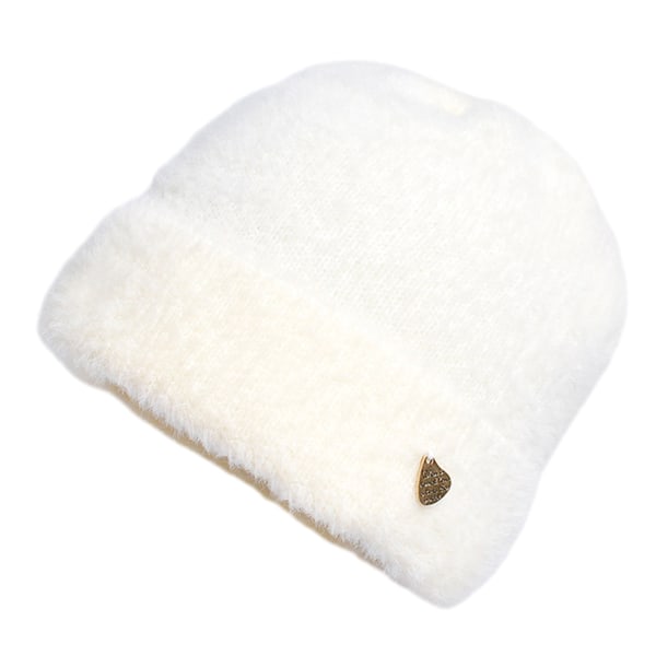 1 lille etiket strikket uldhue vinter kold varm polstret ørebeskyttelse