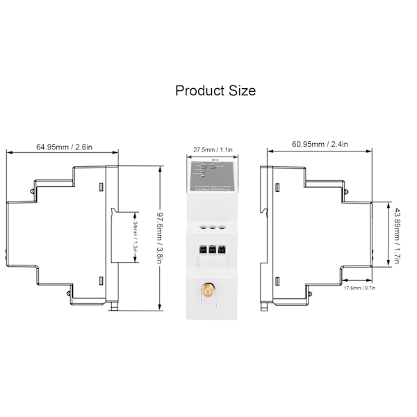 RS485 til WIFI/Ethernet Serial Server IP til ECos med Antenne PW21-H AC 100-240V
