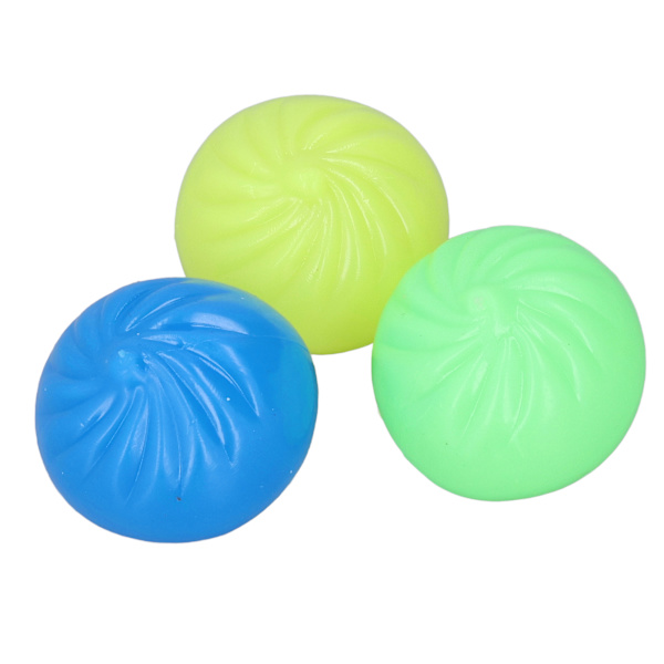 24 st Bun Vent Boll Stressboll Bekväm Simulerad Dumpling Mjuk Stressboll för Äldre Barn och Vuxna Färgglada 5x4.5cm/2.0x1.8in