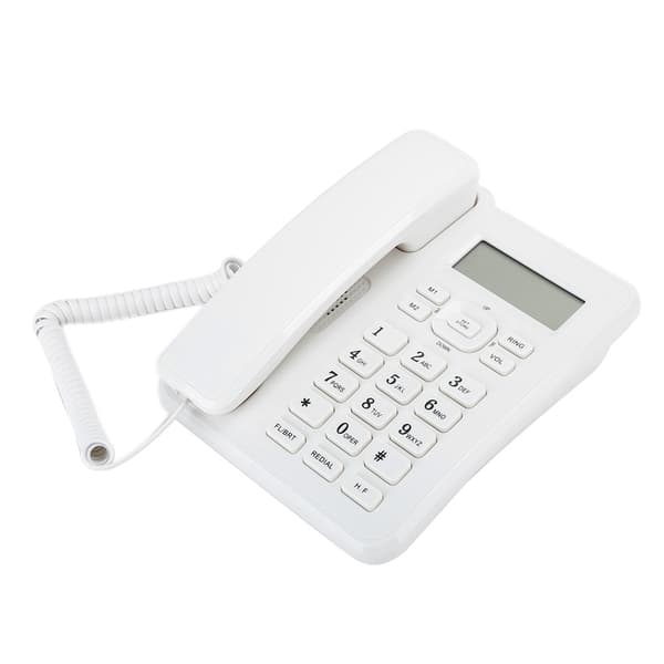Fasttelefon for kontor/hjem, samtalevisning DTMF Dual System kablet telefon med ett-trykks hurtignummerfunksjon og HD-lydkvalitet