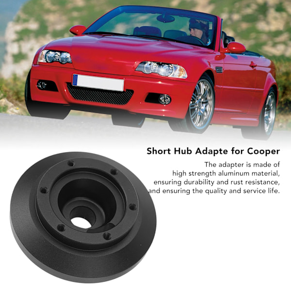 6-Bolts Styrehjuls Kort Navadapter Ergonomisk Design Høy Styrke for M3 Z4 330 E90