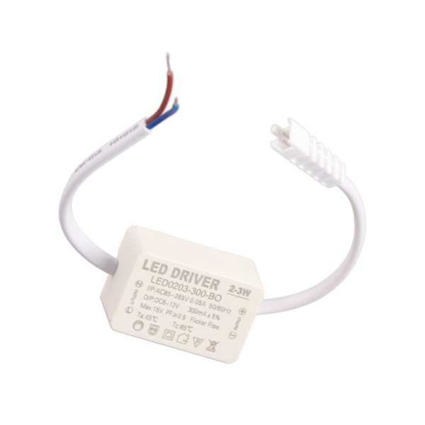LED-drivare Konstant Ström 300mA Hög Effekt AC 85‑265V Utgång 6‑12V DC-kontakt för LED-lampprodukter