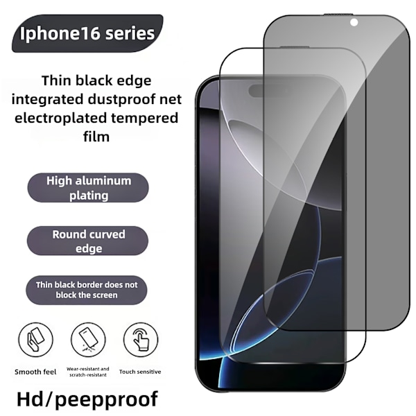 Glasslinser foran og bak for iPhone 16 Pro