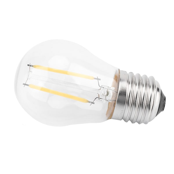 E27 LED-glödlampa i vintagestil med filament, varmt och kallt vitt ljus, 220V (Varmvit-2W)