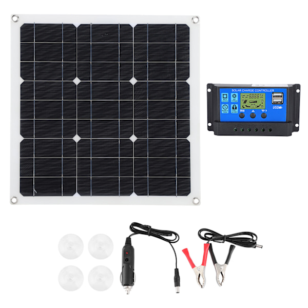 Solpaneler Utomhus Portabel Monokristallin Fotovoltaisk Solladdare med Kontroller