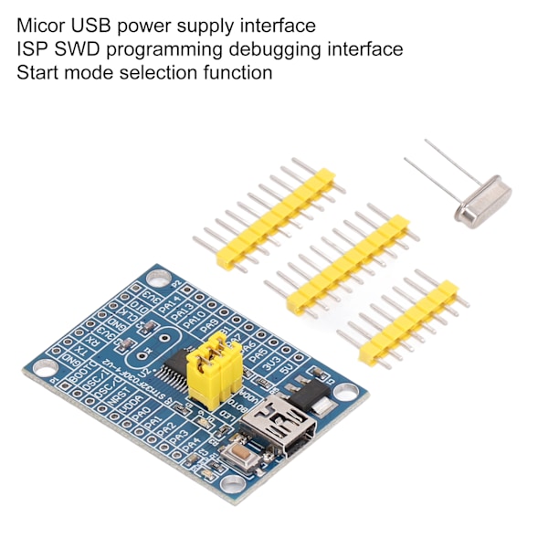 STM32F030F4P6 Järjestelmäkehityskortti 32-bittinen 48 MHz ydinjärjestelmän oppimiskortti USB-portilla