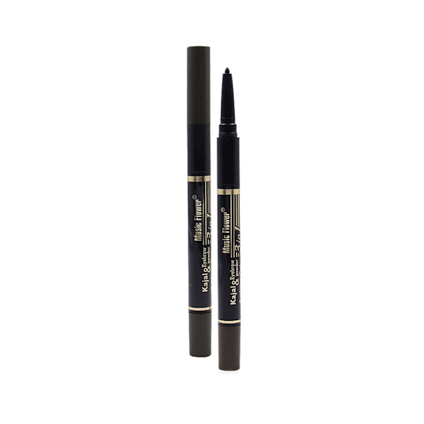 3 i 1 Vandfast Øjenblyant & Øjenbrynpen Sort Brun Øjenmakeup Kosmetikværktøj 3#