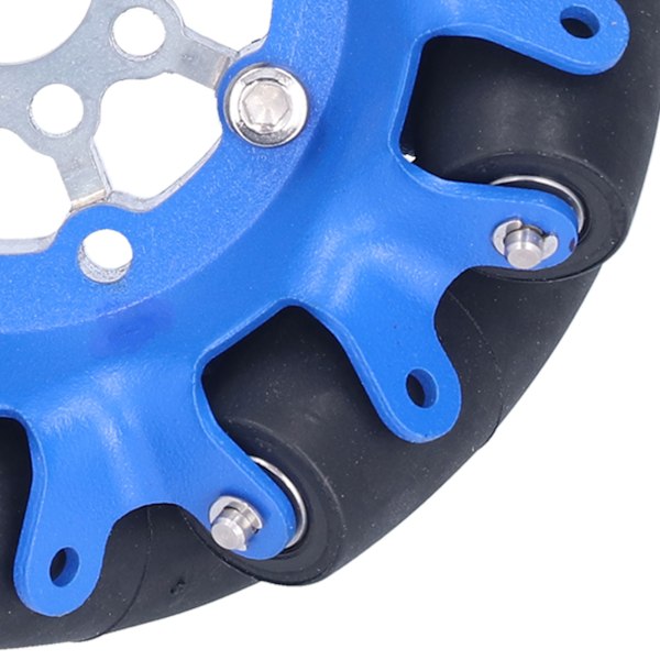 4 tuuman Omnidirectional-pyörä SPCC-teräksinen akseli TPU-kumirulla Robottiauto Omni-komponentit Vasen 5606‑0100‑0100
