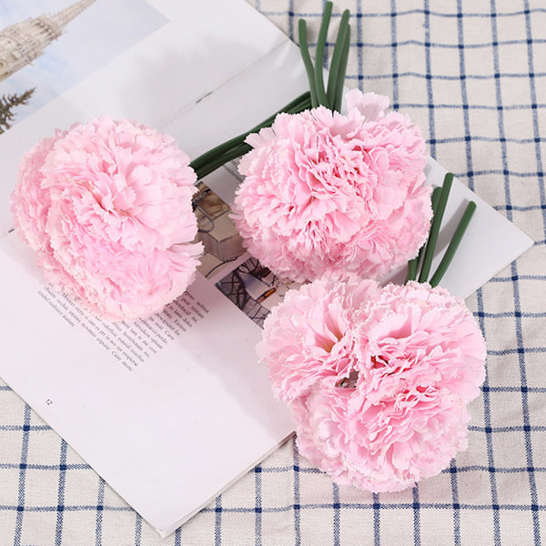 Kunstig Simuleret Blomst Bouquet Hjem Kommerciel Fest Dekoration (Pink)
