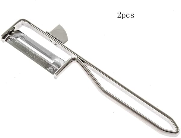 Oplev problemfri køkkenforberedelse med ultraskarpt rustfrit stålblad, dobbelte zigzag-blade til multifunktionel skrælning, ergonomisk design sikrer