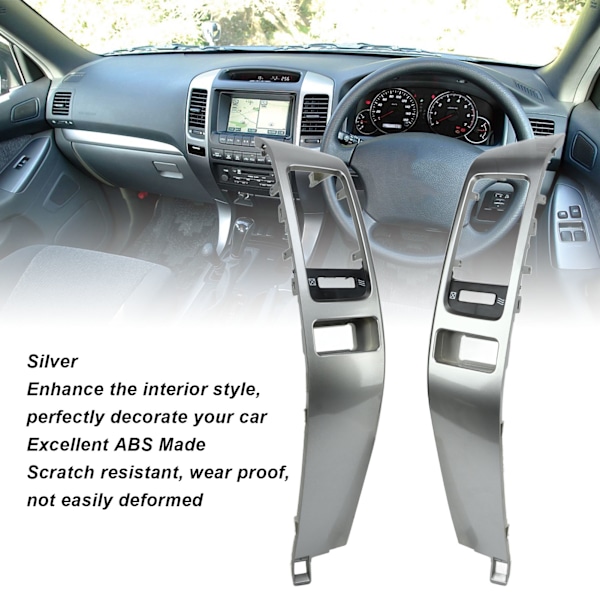 Instrumentbräda Luftventilpanel Vänster Höger Set 55474‑60040 55475‑60040 Ersättning för Land Cruiser Prado 2003‑2009