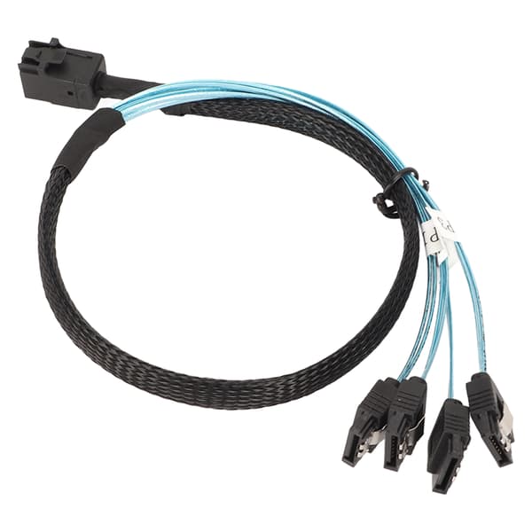 Mini SAS 36Pin SFF-8087 til SATA, Intern Mini SAS til SATA-kabel, Multi Channel SATA-kabel med pålitelig kvalitetssikring for 12 Gbps dataoverføring,