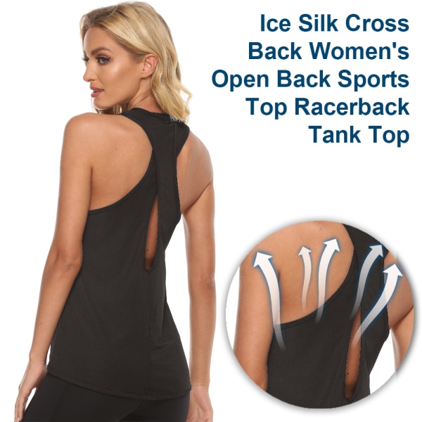 Naisten Ice Silk Cross Back -urheiluliivi