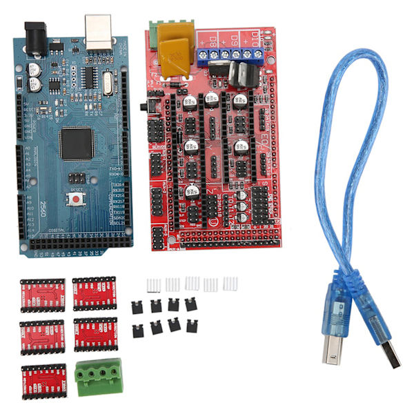 3D-skrivarset för Mega 2560 R3 A4988 Stepper Motor Driver Modul Tryckt Kretskort