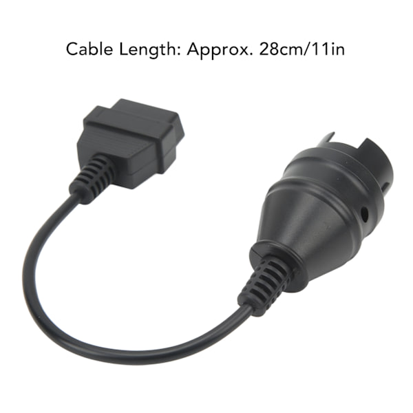38-pins til OBD2 Diagnostisk Adapterkabel ABS Slitsterk 28cm Lang Erstatning for Benz