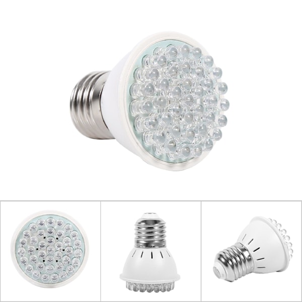 Ny E27 110V 38 stk LED plantevækstlys Indendørs Have Hydroponisk Lampe Pære (110V 38LED)