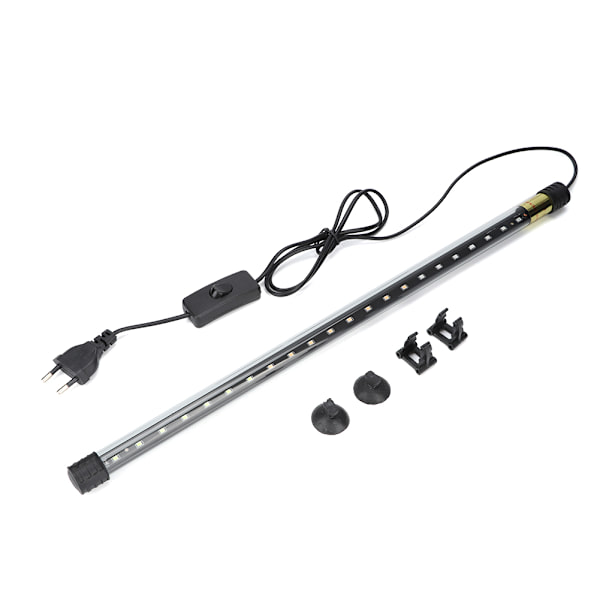 Akryl 2835 Lampe Chip LED Akvarielys Vandtæt Nedsænkelig Fiskekumlys Tre Farver med Afbryder EU Stik 220VT4LED-40B 3W
