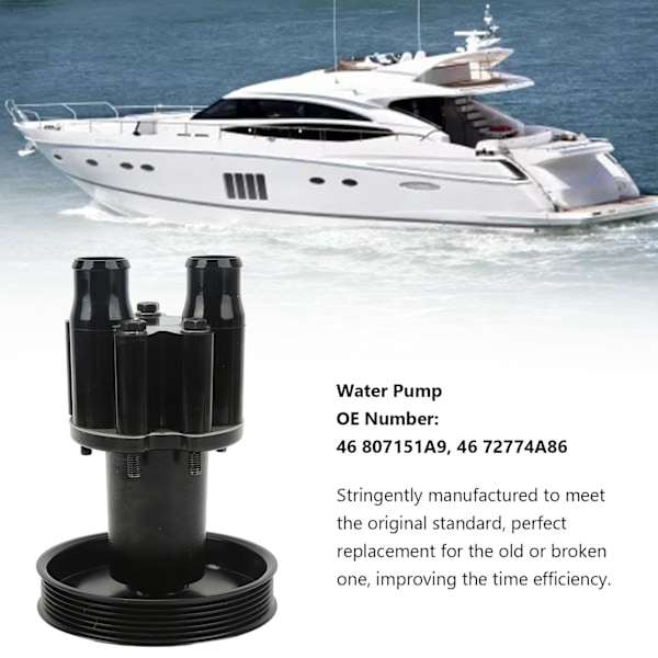 Impeller Sjövattenpump 46 807151A9 Yachttillbehör Ersättning för MERCRUISER 262ci 305ci 350ci 377ci